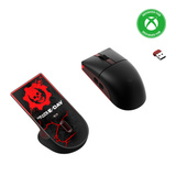 8BitDo Retro R8 Mouse - Gears of War: E-Day Zwart/rood, 50 - 26000 DPI, Bluetooth / USB-C / 2.4 GHz