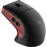 8BitDo Retro R8 Mouse - Gears of War: E-Day Zwart/rood, 50 - 26000 DPI, Bluetooth / USB-C / 2.4 GHz