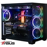 ALTERNATE Ryzen 7 - RX 9070 XT Gaming pc Powered by ASUS Zwart | R7 9850X3D | RX 9070 XT | 32 GB | 2 TB SSD