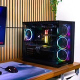 ALTERNATE Ryzen 7 - RX 9070 XT Gaming pc Powered by ASUS Zwart | R7 9850X3D | RX 9070 XT | 32 GB | 2 TB SSD