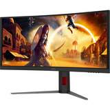AOC CU34G4CA 34" Curved UltraWide gaming monitor Zwart, 2x HDMI, 1x DisplayPort, USB, Audio, 180 Hz