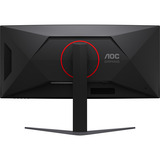 AOC CU34G4CA 34" Curved UltraWide gaming monitor Zwart, 2x HDMI, 1x DisplayPort, USB, Audio, 180 Hz