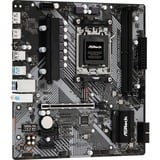 ASRock B650M-H/M.2+ socket AM5 moederbord Grijs/zwart, RAID, Gb-LAN, Sound, µATX