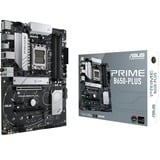 ASUS PRIME B650-PLUS socket AM5 moederbord Zwart/zilver, RAID, 2.5 Gb-LAN, Sound, ATX