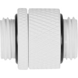 Alphacool Eiszapfen double nipple rotatable G1/4 AG to G1/4 AG verbinding Wit