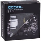 Alphacool Eiszapfen double nipple rotatable G1/4 AG to G1/4 AG verbinding Wit