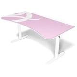 Arozzi Arena Gaming Desk - White Pink Wit/roze