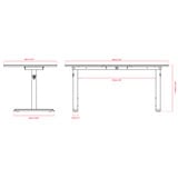 Arozzi Arena Gaming Desk - White Pink Wit/roze