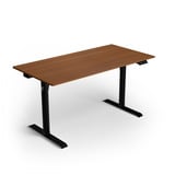 Arozzi Arena Nordico Sit/Stand Desk - Dark Walnut gaming desk Zwart