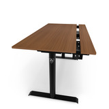 Arozzi Arena Nordico Sit/Stand Desk - Dark Walnut gaming desk Zwart