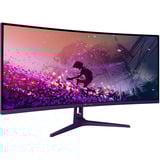 Arozzi Nova Curved 34" UltraWide gaming monitor Paars, 165 Hz, 2x DisplayPort, 2x HDMI, Audio, Adaptive Sync