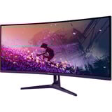Arozzi Nova Curved 34" UltraWide gaming monitor Paars, 165 Hz, 2x DisplayPort, 2x HDMI, Audio, Adaptive Sync