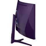 Arozzi Nova Curved 34" UltraWide gaming monitor Paars, 165 Hz, 2x DisplayPort, 2x HDMI, Audio, Adaptive Sync