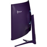 Arozzi Nova Curved 34" UltraWide gaming monitor Paars, 165 Hz, 2x DisplayPort, 2x HDMI, Audio, Adaptive Sync