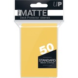 Asmodee PRO-Matte Standard Deck Protector sleeves Geel, 50 stuks