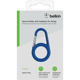 Belkin Beschermende houder met karabijnhaak voor de AirTag sleeve Blauw