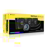 Corsair NAUTILUS 360 RS LCD waterkoeling Zwart