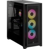 Corsair iCUE 5000D RGB AIRFLOW midi tower behuizing Zwart | 2x USB-A | 1x USB-C | RGB | Tempered Glass