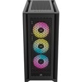 Corsair iCUE 5000D RGB AIRFLOW midi tower behuizing Zwart | 2x USB-A | 1x USB-C | RGB | Tempered Glass