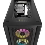 Corsair iCUE 5000D RGB AIRFLOW midi tower behuizing Zwart | 2x USB-A | 1x USB-C | RGB | Tempered Glass