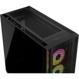 Corsair iCUE 5000D RGB AIRFLOW midi tower behuizing Zwart | 2x USB-A | 1x USB-C | RGB | Tempered Glass