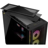 Corsair iCUE 5000D RGB AIRFLOW midi tower behuizing Zwart | 2x USB-A | 1x USB-C | RGB | Tempered Glass