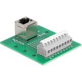 DeLOCK RJ-45 (female) naar 9-pin terminal block adapter voor DIN rail