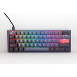Ducky One 3 Cosmic Blue Mini, toetsenbord Donkerblauw, US lay-out, Cherry MX Blue, RGB led, Double-shot PBT, Hot-swappable, QUACK Mechanics, 60%