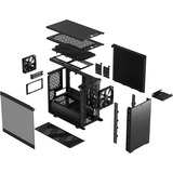 Fractal Design Define 7 Nano Black TG Light Tint Tower-behuizing Zwart | USB 3.0 Type-C | Window-kit