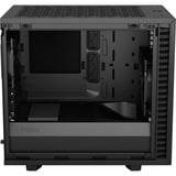 Fractal Design Define 7 Nano Black TG Light Tint midi tower behuizing Zwart | 4x USB-A | 1x USB-C | Window