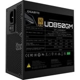 GIGABYTE GP-UD850GM PG5 modulaire 850 watt voeding  Zwart, 1x 12VHPWR, 2x PCIe