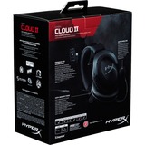 HyperX Cloud II Gun metal over-ear gaming headset Gunmetal/zwart, Pc, PlayStation 4, Xbox One