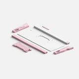 Iqunix EZ63 Pink Magnetic Switch Gaming HE Keyboard, gaming toetsenbord Wit/pink (roze), US lay-out, US-International, Gateron Magnetic Jade Pro, 60%, RGB, Double Shot PBT Keycaps