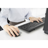 Kensington KM270 EQ Rechargeable Desktop Set – Wireless desktopset Zwart, US lay-out (QWERTY), Membraan, 100%, Bluetooth, 2.4 GHz