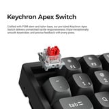 Keychron K2 Ultra 8K Wireless Custom Mechanical Keyboard Zwart, US lay-out (QWERTY), Keychron Apex Banana, 75%, RGB leds, OSA Double-shot PBT, USB-C | 2.4 GHz | Bluetooth 5.2