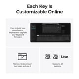 Keychron Q1 Ultra-M3 8K Wireless Custom Mechanical Keyboard Zwart, US lay-out (QWERTY), Keychron Silk POM Brown, 75%, 75%, RGB, Hot swap, 8K, 2.4 GHz / Bluetooth 5.2 / USB-C