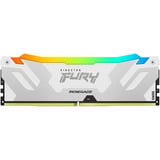 Kingston FURY 48 GB DDR5-8000 (2x 24 GB) Kit werkgeheugen Zilver/wit, KF580C38RWAK2-48, Renegade RGB, XMP 3.0