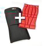 Kneetek PROTEK SlideOn, Large kniebescherming Zwart, Large: 39-43 cm