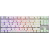 Sharkoon PureWriter TKL RGB mechanisch gaming toetsenbord Wit, US lay-out (QWERTY), Kailh Blue, 80% (TKL)	, RGB leds