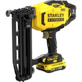 Stanley FATMAX V20 18V 16G Afwerktacker elektrische tacker Zwart/geel, Koffer, 2 accu's (2.0Ah) en oplader inbegrepen