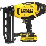 Stanley FATMAX V20 18V 16G Afwerktacker elektrische tacker Zwart/geel, Koffer, 2 accu's (2.0Ah) en oplader inbegrepen