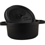 The Windmill BBQ pan M bak-/braadpan Zwart, Ø 22 cm | 2.8 liter