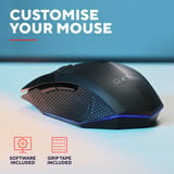 Trust GXT 122 Felox+ Verlichte gamingmuis Zwart, 200-12000 Dpi, 2.4 GHz, 2x Bluetooth