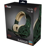 Trust GXT 411C Radius Gaming Headset - Jungle Camo Groen/camouflage kleur, 24359, Pc, PlayStation 4, PlayStation 5, Xbox One, Xbox Series X|S, Nintendo Switch