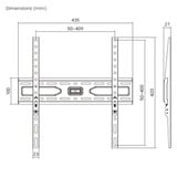 goobay TV Wall Mount FIXED 32 - 75 inch (81 - 191 cm), max. 45 kg wandmontage  Zwart