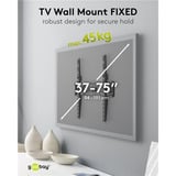goobay TV Wall Mount FIXED 32 - 75 inch (81 - 191 cm), max. 45 kg wandmontage  Zwart