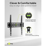 goobay TV Wall Mount FIXED 32 - 75 inch (81 - 191 cm), max. 45 kg wandmontage  Zwart