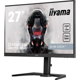 iiyama G-Master Silver Crow GB2730QSU-B5 27" Gaming Monitor Zwart, 75Hz, DVI, HDMI, DisplayPort, USB, Audio