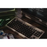 8BitDo Commodore 64 Bundel, gaming toetsenbord Beige/zwart, Britse lay-out, Kailh Box White V2