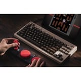 8BitDo Commodore 64 Bundel, gaming toetsenbord Beige/zwart, Britse lay-out, Kailh Box White V2
